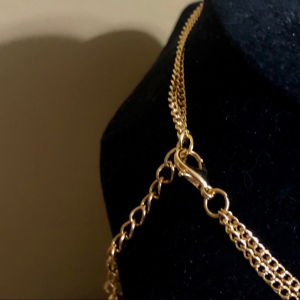 Vintage Double Layer Gold Coin Medallion Necklace - Picture 8 of 8